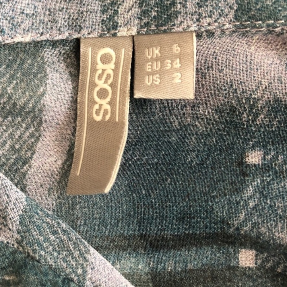 ASOS Button Down Blouse. Ruffle - Picture 8 of 8